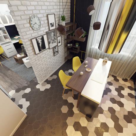 Von odnushki in dvushku: Budget-Wohnung von 37 m² renoviert